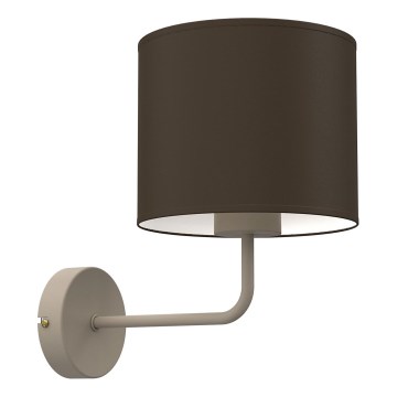 Wandlamp ARDEN 1xE27/15W/230V beige/bruin