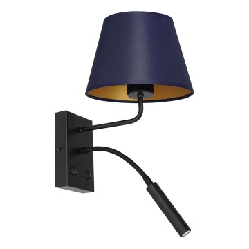 Wandlamp ARDEN 1xE27/60W+1xG9/8W/230V paars/goud