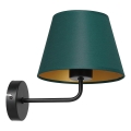 Wandlamp ARDEN 1xE27/60W/230V groen/goud