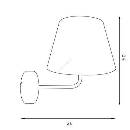 Wandlamp ARDEN 1xE27/60W/230V wit