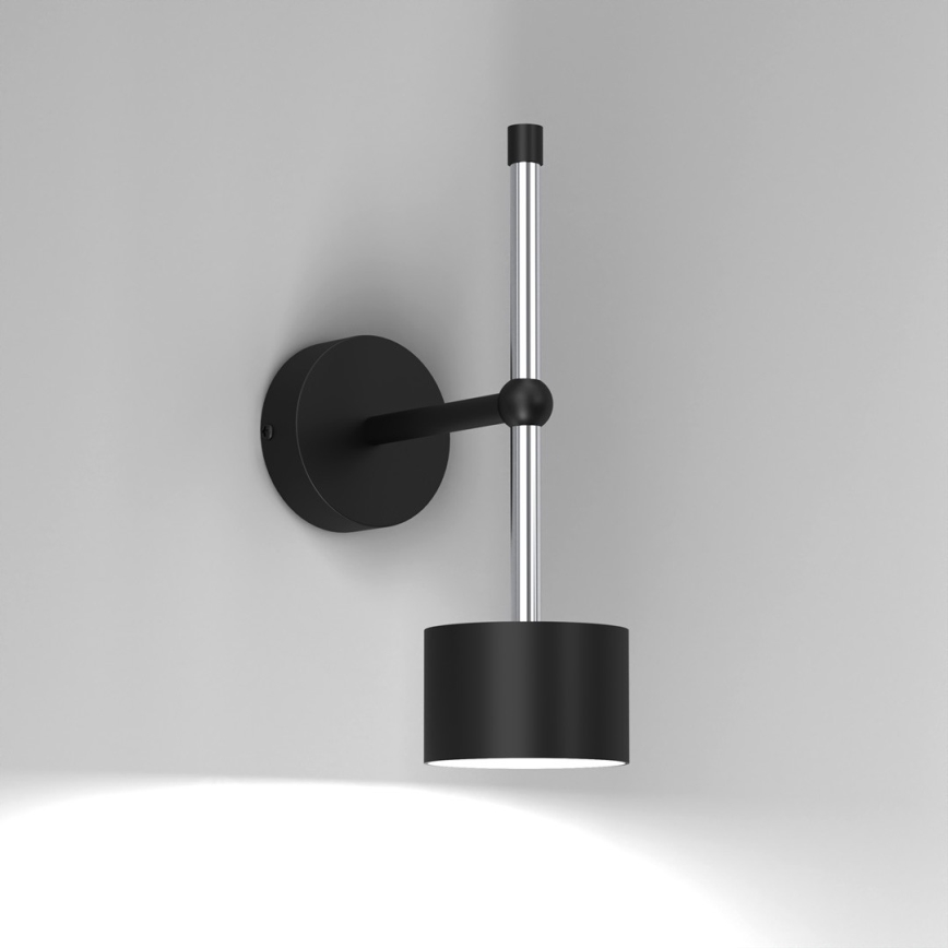 Wandlamp ARENA 1xGX53/11W/230V zwart/glanzend chroom