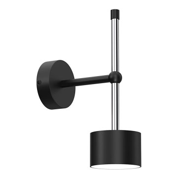 Wandlamp ARENA 1xGX53/11W/230V zwart/glanzend chroom