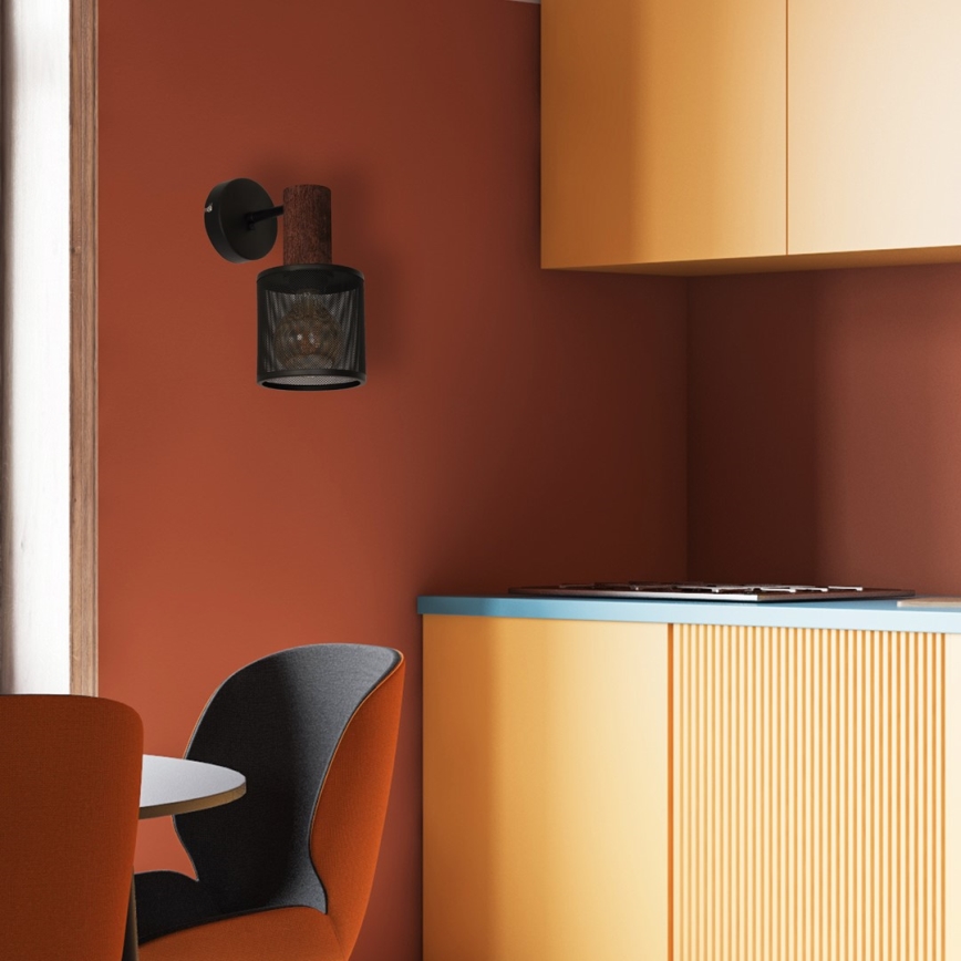 Wandlamp ARES BLACK 1xE27/60W/230V