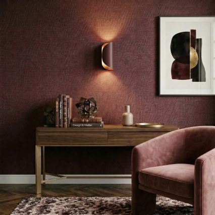 Wandlamp BARBOS 2xG9/8W/230V bordeaux
