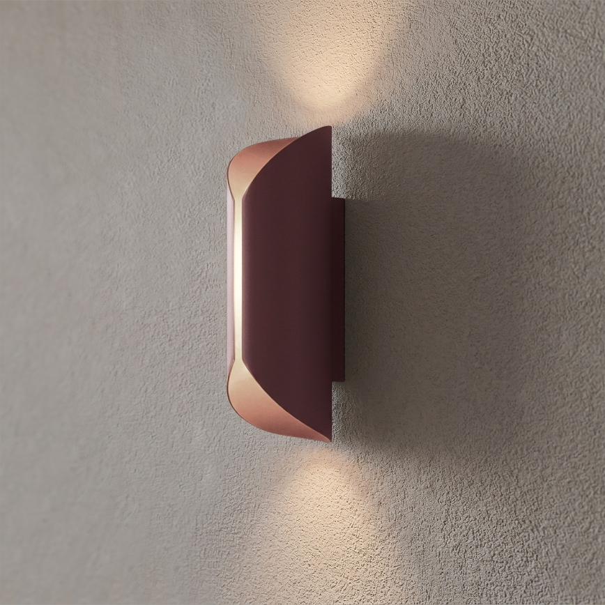 Wandlamp BARBOS 2xG9/8W/230V bordeaux