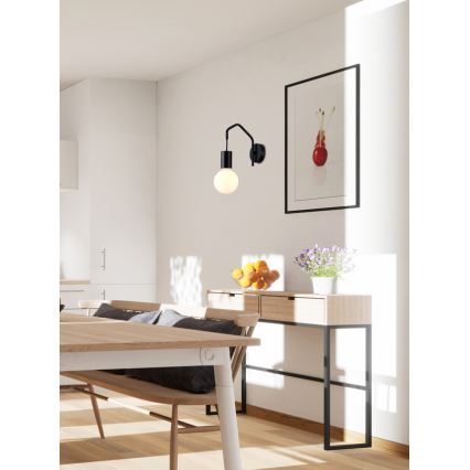 Wandlamp BASSO 1xE27/40W/230V zwart