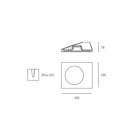 Wandlamp BIANCO 1xGU10/35W/230V