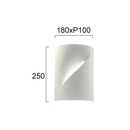 Wandlamp BLANC 2xE14/10W/230V wit