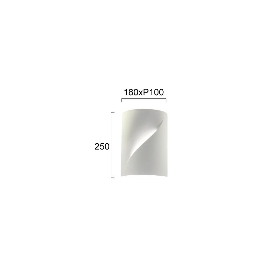 Wandlamp BLANC 2xE14/10W/230V wit