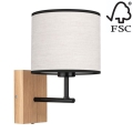 Wandlamp BOHO 1xE27/25W/230V eiken - FSC-gecertificeerd