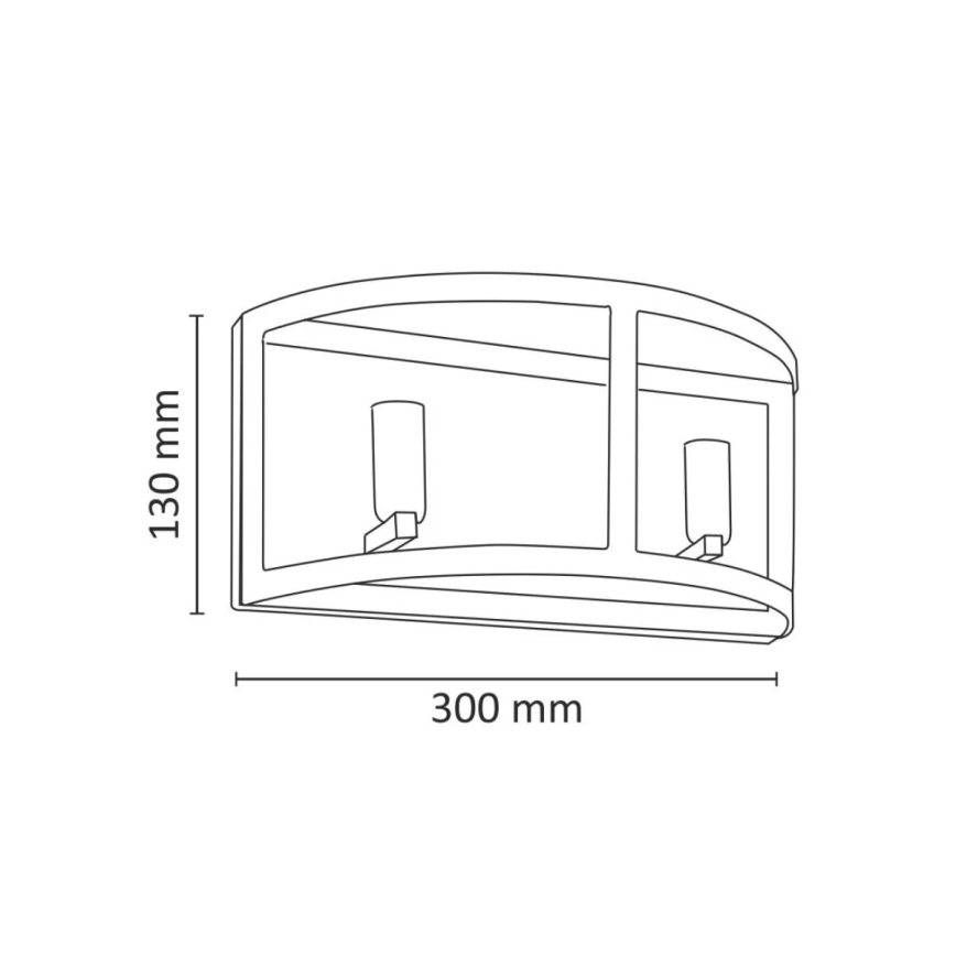 Wandlamp BRESSO 2xE14/12W/230V