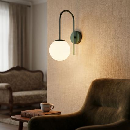Wandlamp CAMBRIDGE 1xE14/15W/230V groen