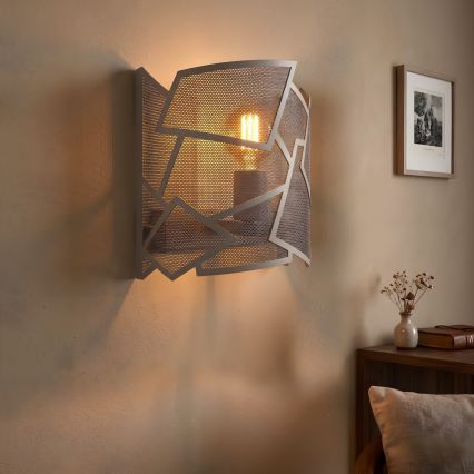 Wandlamp CAMO 1xE27/15W/230V beige