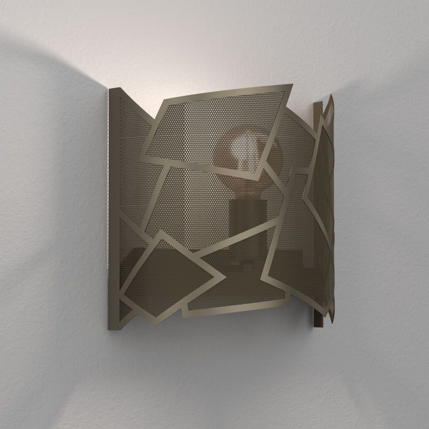 Wandlamp CAMO 1xE27/15W/230V goud