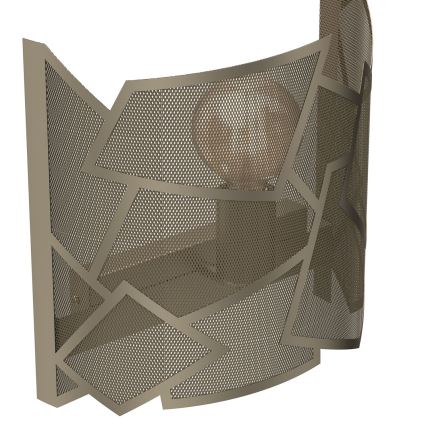 Wandlamp CAMO 1xE27/15W/230V goud