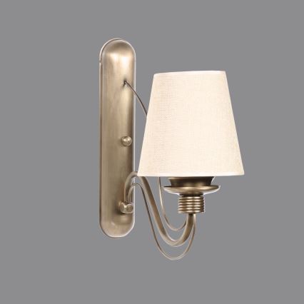 Wandlamp CLASSIC 1xE27/40W/230V brons/beige