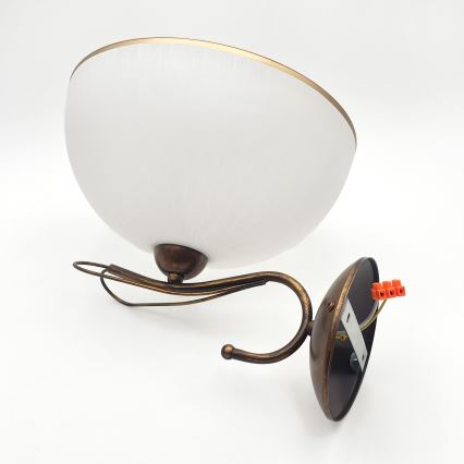 Wandlamp COBRA 1xE27/60W/230V brons/patina