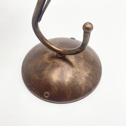 Wandlamp COBRA 1xE27/60W/230V brons/patina