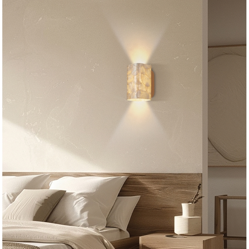 Wandlamp DANIELA 2xG9/12W/230V goudkleurig
