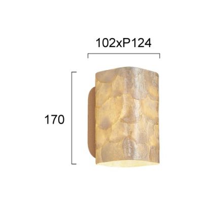 Wandlamp DANIELA 2xG9/12W/230V goudkleurig