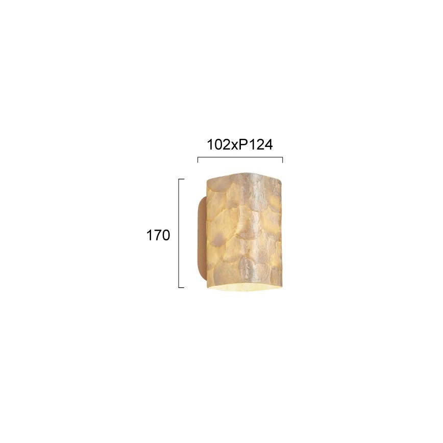 Wandlamp DANIELA 2xG9/12W/230V goudkleurig