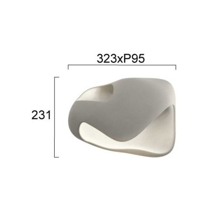 Wandlamp DEBBY 1xG9/8W/230V grijs