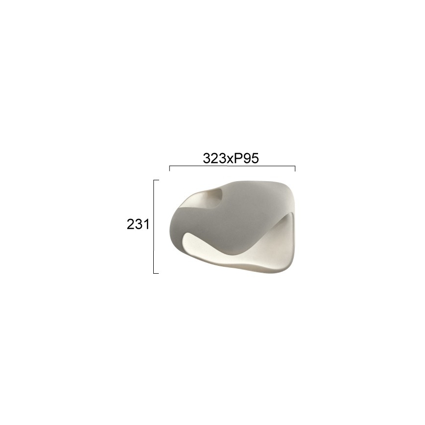 Wandlamp DEBBY 1xG9/8W/230V grijs