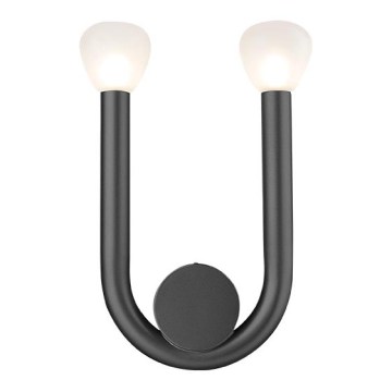 Wandlamp DELORI 2xG9/28W/230V zwart