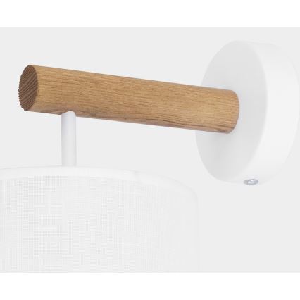 Wandlamp DEVA 1xE27/60W/230V wit/hout