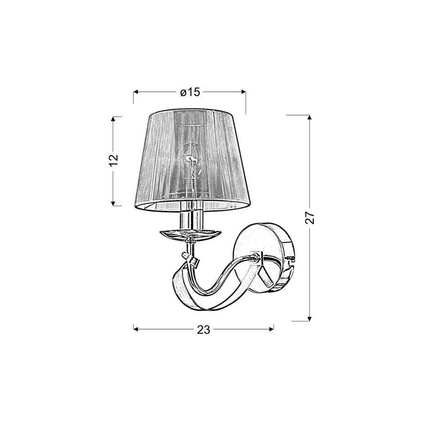 Wandlamp DIVA 1xE14/40W/230V