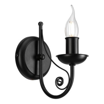 Wandlamp DONATO 1xE14/40W/230V zwart
