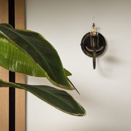 Wandlamp DONATO 1xE14x40W/230V patina
