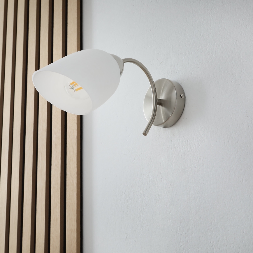 Wandlamp DONNA 1xE27/60W/230V nikkel