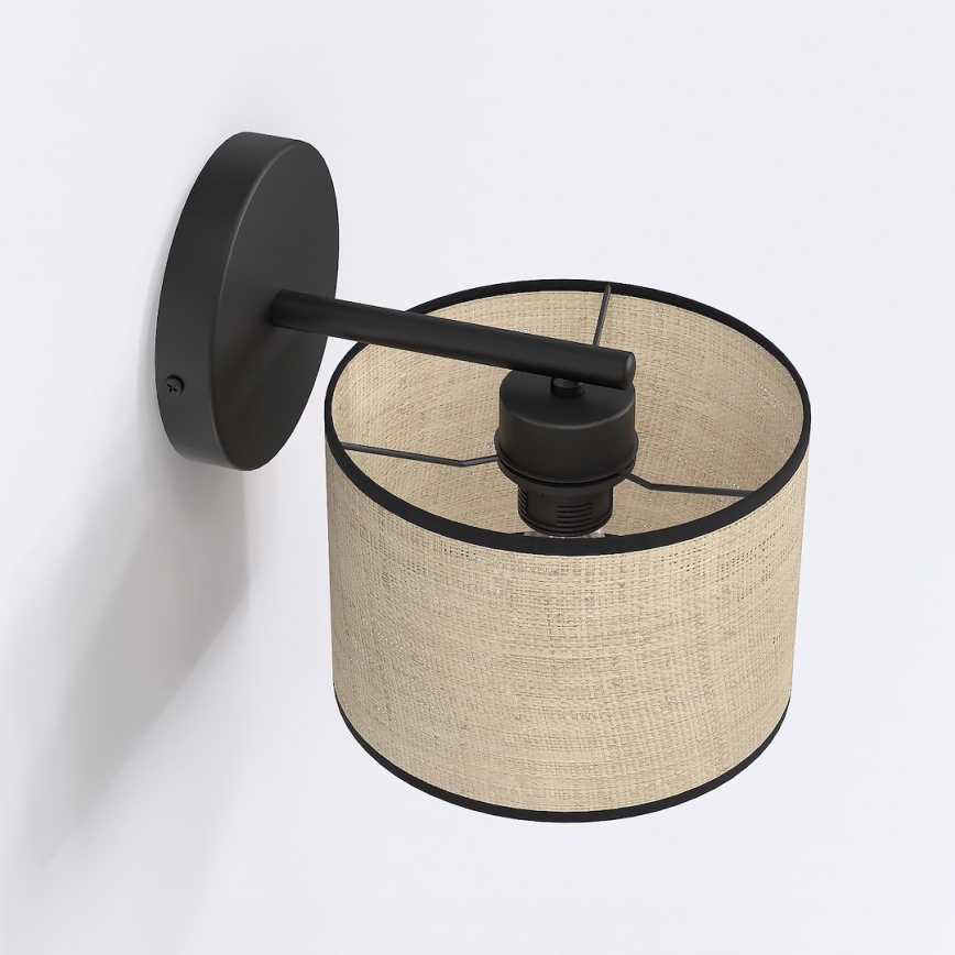 Wandlamp ECO 1xE27/15W/230V beige/rotan