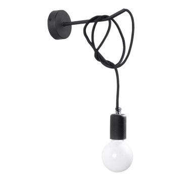 Wandlamp EDISON 1xE27/60W/230V zwart