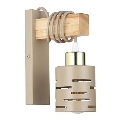 Wandlamp ELEN 1xE27/35W/230V beige/goud/bruin