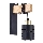 Wandlamp ELEN 1xE27/35W/230V zwart/goud/bruin