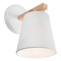 Wandlamp ELLIE 1xE27/60W/230V beuken - FSC gecertificeerd