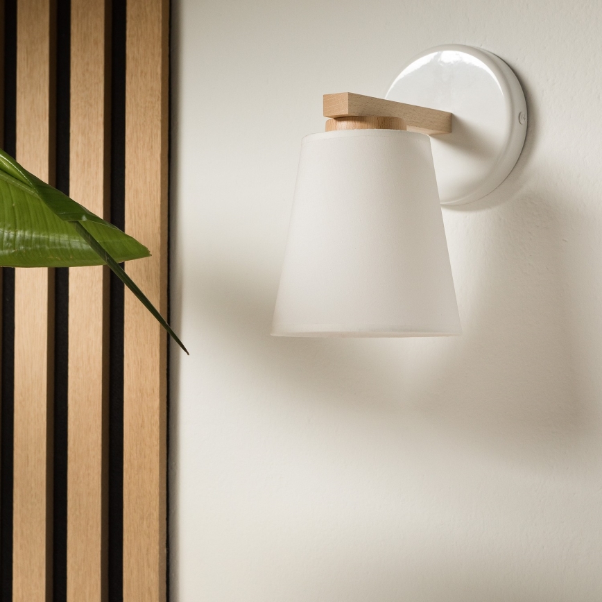 Wandlamp ELLIE 1xE27/60W/230V beuken