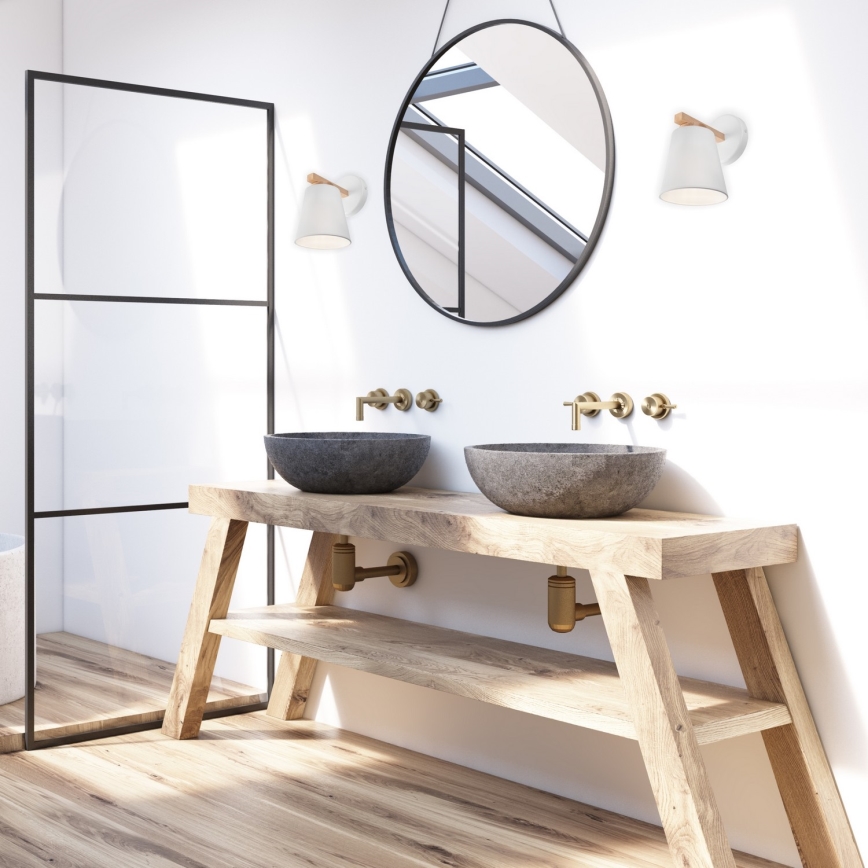 Wandlamp ELLIE 1xE27/60W/230V beuken
