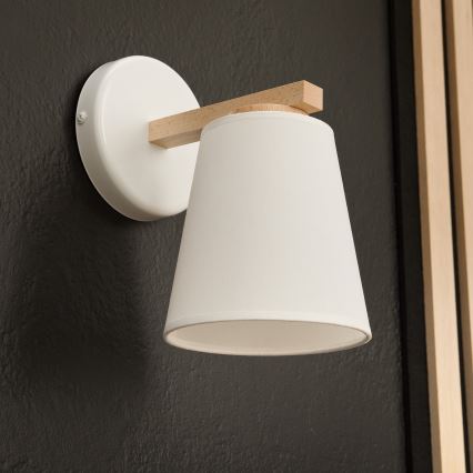 Wandlamp ELLIE 1xE27/60W/230V beuken