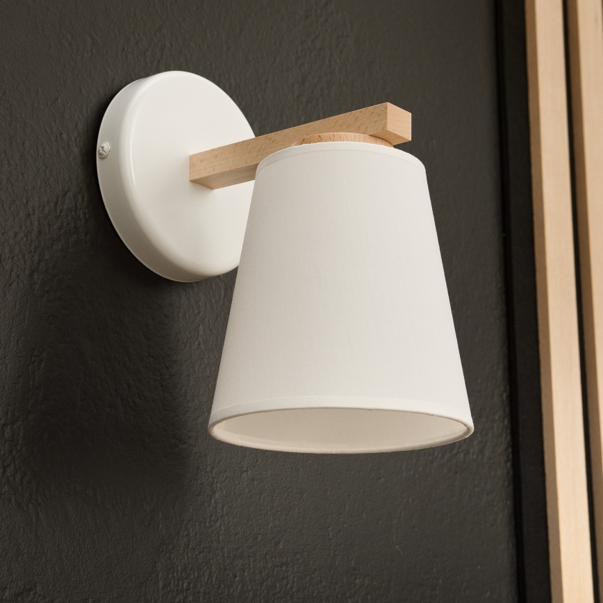 Wandlamp ELLIE 1xE27/60W/230V beuken