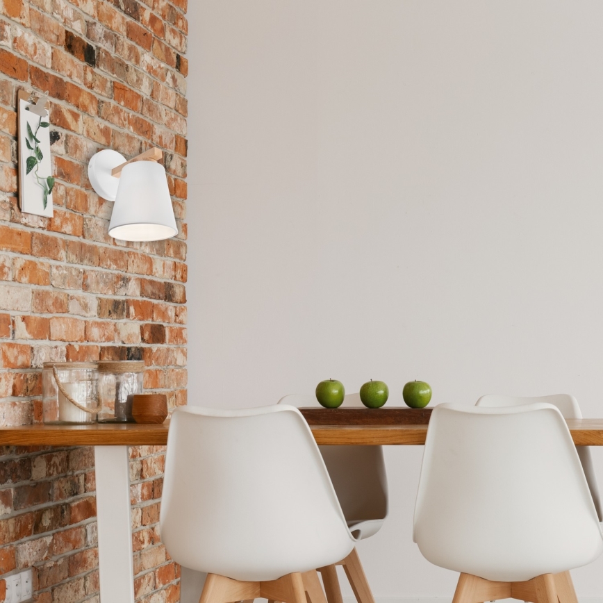 Wandlamp ELLIE 1xE27/60W/230V beuken