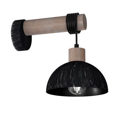 Wandlamp ERIK 1xE27/60W/230V bruin/zwart