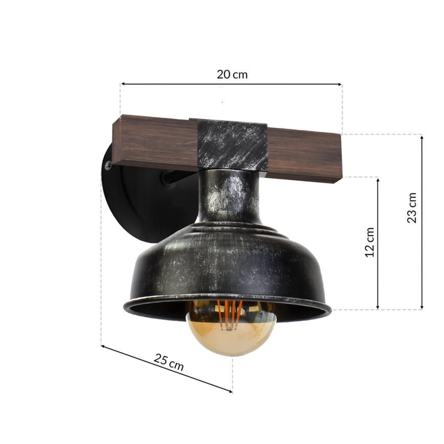 Wandlamp FARO 1x E27 / 60W / 230V