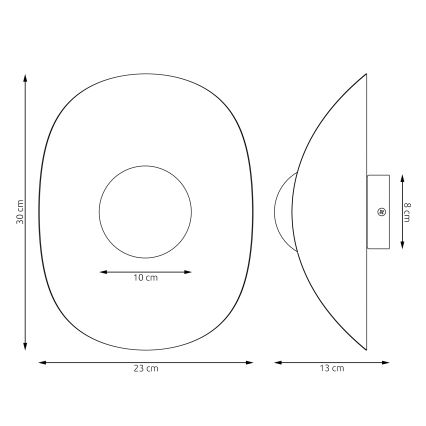 Wandlamp FIERO 1xG9/8W/230V grijs