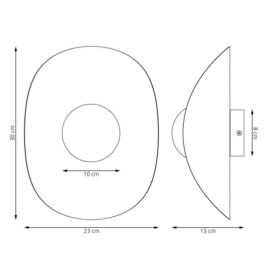 Wandlamp FIERO 1xG9/8W/230V grijs