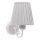 Wandlamp FIREZ 1xE27/40W/230V wit/grijs
