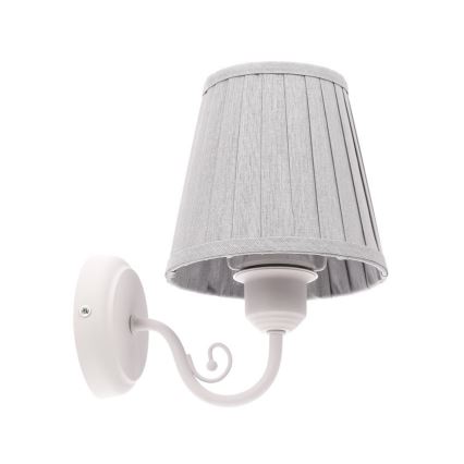 Wandlamp FIREZ 1xE27/40W/230V wit/grijs