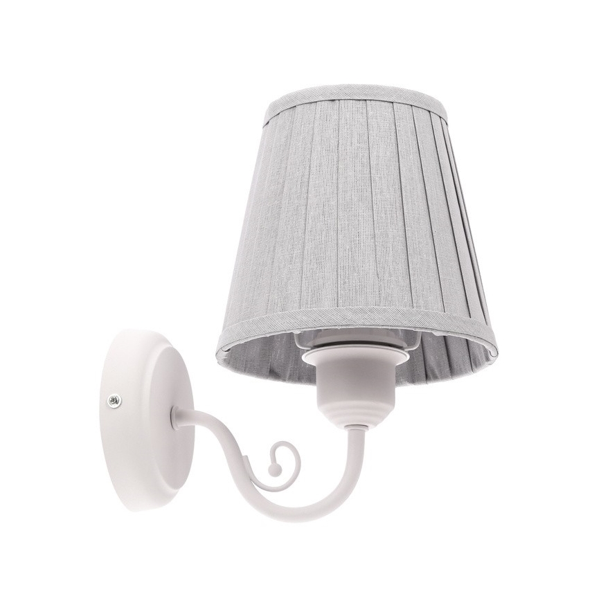 Wandlamp FIREZ 1xE27/40W/230V wit/grijs